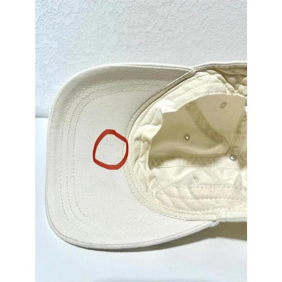 Universal Thread Womens Baseball Cap White Buckle Closure Adjustable Cotton OS - Picture 9 of 13